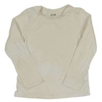 Smetanové triko se srdíčkem C&A