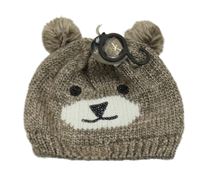 Nové - Hnědá čepice s medvědem 