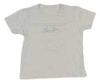 Bílé tričko s kamínky 