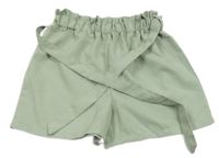 Světlemodré kraťasy s páskem 