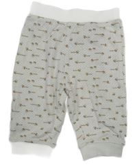 Bílé lehké puntíkaté tepláky se včelami 