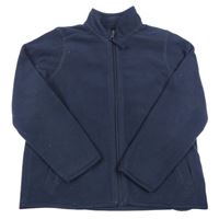 Tmavomodrá fleecová propínací mikina George