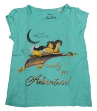 Mintovo-zelené tričko s Aladinem Disney