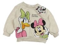 Světlebéžová mikina s Minnie a Daisy H&M