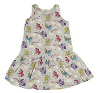 Šedé bavlněné šaty s duhami - My little Pony H&M
