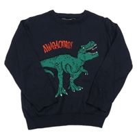 Tmavomodrý svetr s dinosaurem Primark