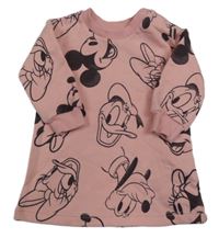 Růžové teplákové šaty s Minnie a přáteli Disney