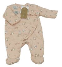 Nové - Světlerůžový zateplený overal - Peter Rabbit