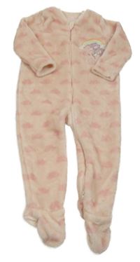 Světlerůžový chlupatý overal - Starostliví medvídci Nutmeg