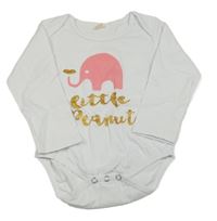 Bílé body se slonem 