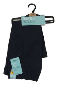 Nové - Tmavomodré společenské kalhoty Dunnes