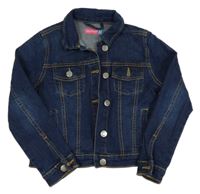 Tmavomodrá riflová crop bunda Lily & Dan