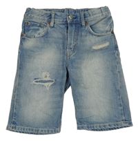 Modré riflové kraťasy s prošoupáním Denim Co.