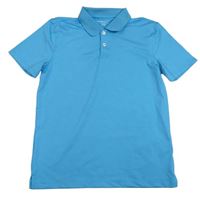 Azurové polo tričko Amazon