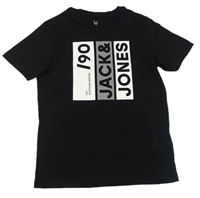 Černé tričko s logem Jack & Jones