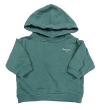 Zelenošedá mikina s kapucí Kiabi