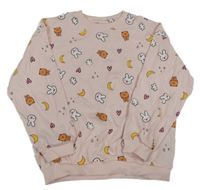 Světlerůžová mikina se zvířátky Kiki&Koko