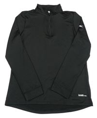 Černá sportovní funkční mikina Slazenger 