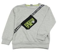 Světlešedá mikina s levinkou Y.F.K.