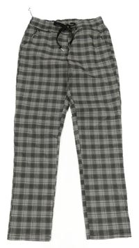 Černo-bílé kostkované kalhoty 