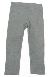 Šedé melírované legíny Pocopiano