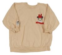 Broskvová oversize mikina s Minnií Next