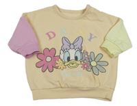 Broskvovo-žluto-růžová oversize mikina s Daisy George