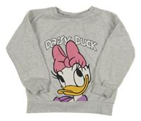 Šedá melírovaná mikina s Daisy Primark