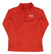 Červená funkční sportovní mikina s logem Under Armour