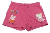 Růžové kraťasy s Peppa Pig a Zuzkou 