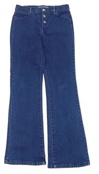 Modré flare high waist rifle Page one young