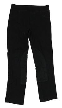 Černé tregínové jezdecké kalhoty H&M