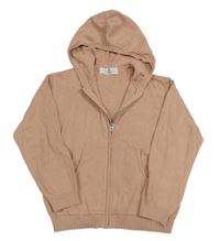 Pudrový propínací svetr s kapucí H&M