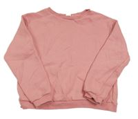 Růžová mikina s nášivkou zn. H&M