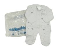 Nové - bílý overal se sloníky Jojo Maman Bébé