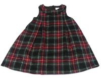 Barevné kostkované vlněné šaty s límečkem Next
