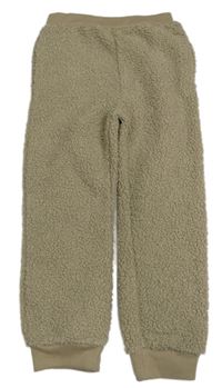 Béžové huňaté kalhoty Tu