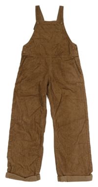 Hnědé manšestrové laclové kalhoty H&M