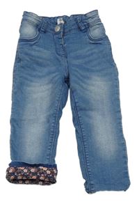 Modré teplákové podšité rifle dopodopo