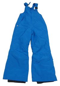 Modré šusťákové zimní oteplovačky lupilu