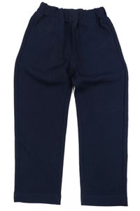 Tmavomodré pruhované slavnostní kalhoty 