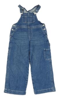 Modré riflové laclové kalhoty s kapsou H&M