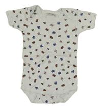 Bílé body s obrázky Bon-Bon