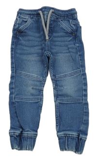 Modré cuff teplákové rifle lupilu