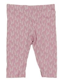 Růžové capri legíny s větvičkami TCM