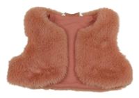 Skořicové kožešinové podšité bolérko Smile