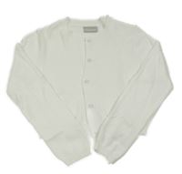 Bílý propínací crop svetr Matalan