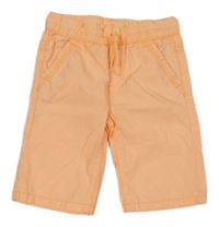 Neonově oranžové plátěné kraťasy Kiki&Koko