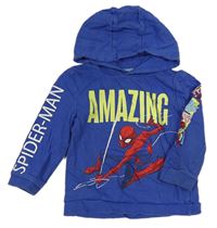 Modrá mikina se Spidermanem a kapucí George