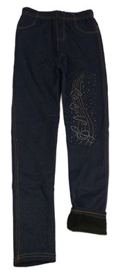 Tmavomodré zateplené tregíny s kamínky